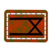 Mannaz Viking Rune Magnet - Menschlichkeit! (Horizontal)