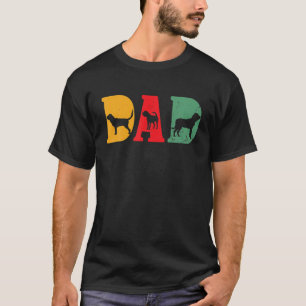 Männchen Bloodhound Hunde Rasse Lover Vintag- VATE T-Shirt