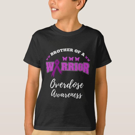 Männchen Bruder eines Kriegers Überdosis-Bewusstse T-Shirt (Vorderseite)