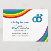 Männchen, die aus der Closet-Einladung kommen