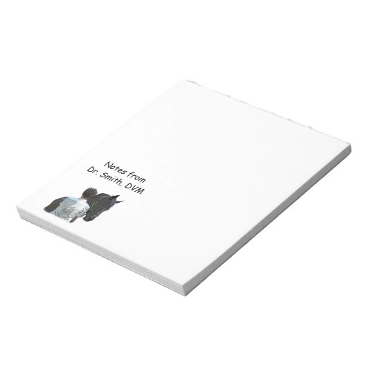 Männchen mit leichtem Reiter-Notepad Notizblock (Rotiert)