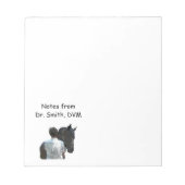 Männchen mit leichtem Reiter-Notepad Notizblock (Vorderseite)