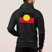 Männchen Schwarze Ureinwohner Hoodie (Rückseite)