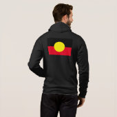 Männchen Schwarze Ureinwohner Hoodie (Schwarz voll)