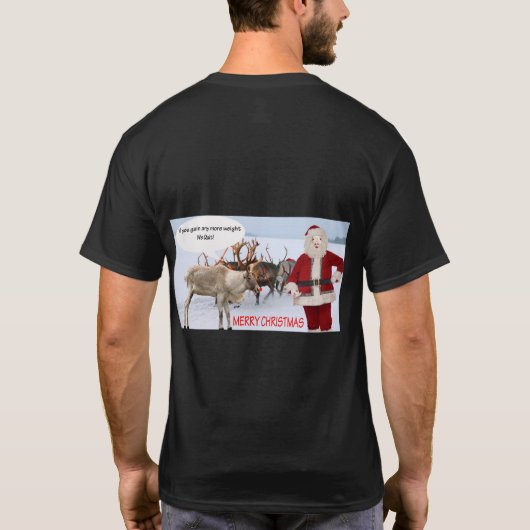 Männchen schwarzen tee fröhliche Weihnachtsferkel (Rückseite)