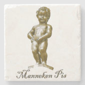 Manneken Pis - Belgien - Brüssel - Brüssel Steinuntersetzer (Vorderseite)