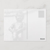 Manneken Pis in Brüssel Belgien Postkarte (Rückseite)