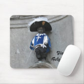 Manneken Pis Mousepad, Titel: Vive Belgique!! Mousepad (Mit Mouse)