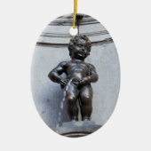 Mannekin Pis in Brussels Keramikornament (Vorne)