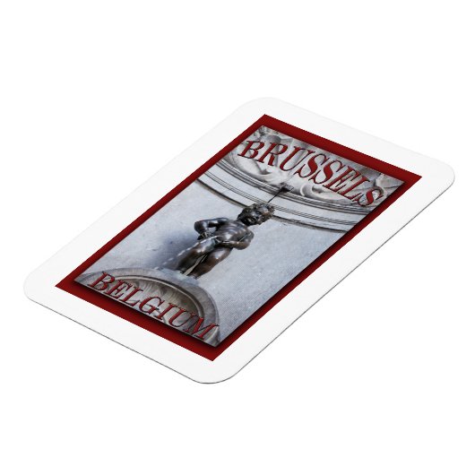 Mannekin Pis in Brussels Magnet (Linke Seite)