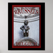 Mannekin Pis in Brussels Poster (Vorne)