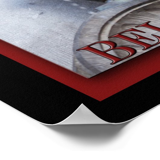 Mannekin Pis in Brussels Poster (Ecke)