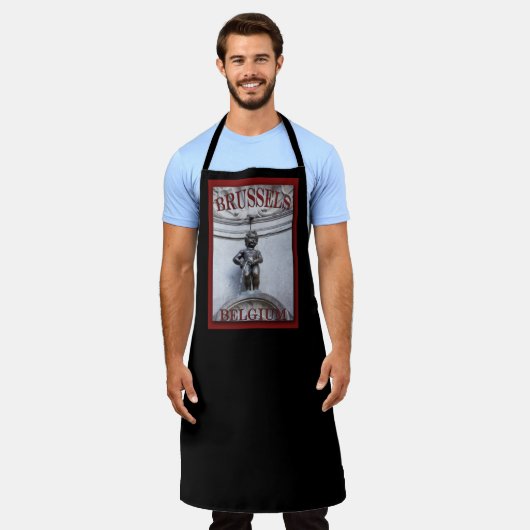 Mannekin Pis in Brussels Schürze (Getragen)