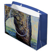 Manneporte, Etretat, II Große Geschenktüte (Rückseite Schrägansicht)