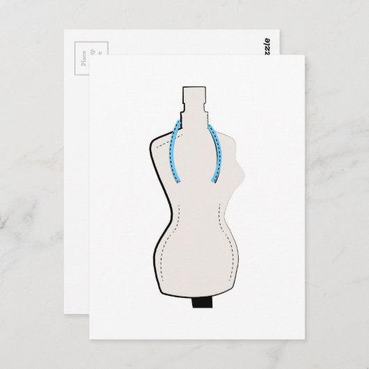 Mannequin Base Postkarte (Vorne/Hinten)