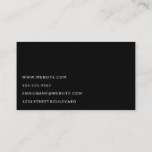 Mannequin Beauty Fashion Visitenkarte (Rückseite)