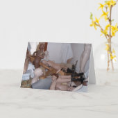 "Mannequin Bedroom" Geburtskarte Karte (Gelbe Blume)