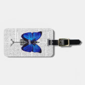 Mannequin Blue Butterfly Gepäckanhänger (Vorderseite horizontal)