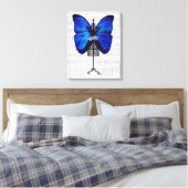 Mannequin Blue Butterfly Leinwanddruck (Insitu (Schlafzimmer))