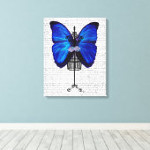 Mannequin Blue Butterfly Leinwanddruck (Insitu (Holzboden))