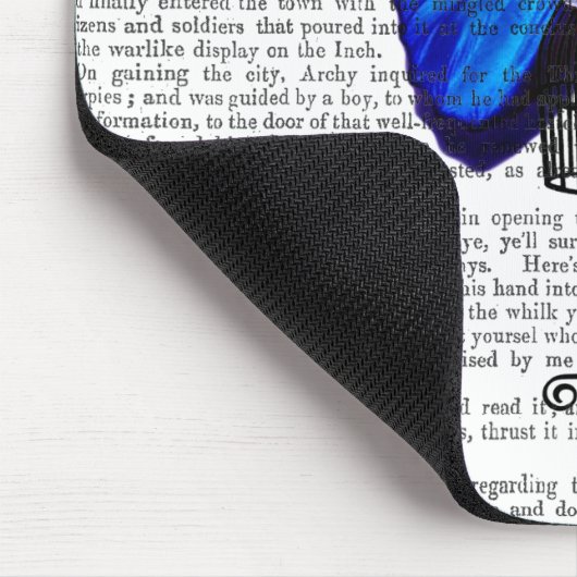 Mannequin Blue Butterfly Mousepad (Ecke)