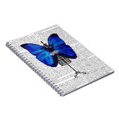 Mannequin Blue Butterfly Notizblock (Rechte Seite)
