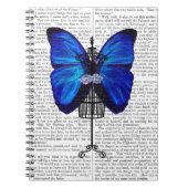 Mannequin Blue Butterfly Notizblock (Vorderseite)