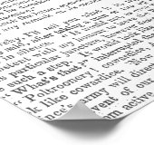 Mannequin Blue Butterfly Poster (Ecke)