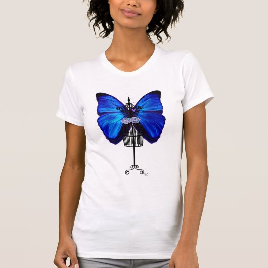 Mannequin Blue Butterfly T-Shirt (Vorderseite)