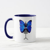 Mannequin Blue Butterfly Tasse (Links)