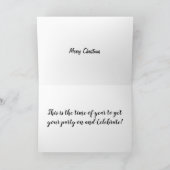 MANNEQUIN CHRISTMAS PARTY GALS FEIERTAGSKARTE (Innenseite)