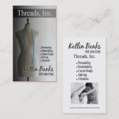 "Mannequin-" Damenschneiderin, Näherin, Schneider, Visitenkarte (Vorne/Hinten)