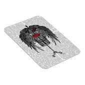 Mannequin mit schwarzen Flügeln Magnet (Rechte Seite)