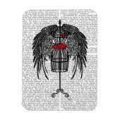 Mannequin mit schwarzen Flügeln Magnet (Vertikal)