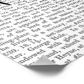 Mannequin mit schwarzen Flügeln Poster (Ecke)