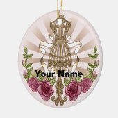 Mannequin-Rose Keramik Ornament (Links)