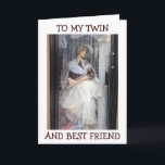MANNEQUIN SAYS HAPPY BIRHTDAY TWIN/BEST FRIEND KARTE<br><div class="desc">THIS SWEET MANNEQUIN IS PERFECT TO SEND TO "YOUR TWIN" WHO IS ALSO YOUR BEST FRIEND IN LIFE... ..THEN GO SHOPPING TOGETHER :)</div>