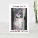 MANNEQUIN SAYS HAPPY BIRHTDAY TWIN/BEST FRIEND KARTE<br><div class="desc">THIS SWEET MANNEQUIN IS PERFECT TO SEND TO "YOUR TWIN" WHO IS ALSO YOUR BEST FRIEND IN LIFE... ..THEN GO SHOPPING TOGETHER :)</div>