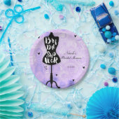 Mannequin Stand Vintag Retro Lila Brautparty Pappteller (Party)