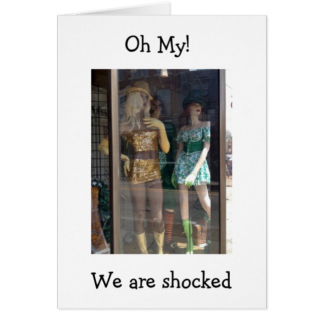 "MANNEQUINEN WERDEN DEUTLICH ANGEZEIGT, DASS SIE " (Vorne)