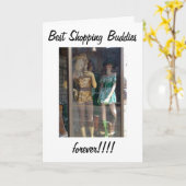 MANNEQUINS - BESTE FREUNDE/EINKAUFSGÄSTE AM GEBURT KARTE (Gelbe Blume)