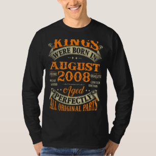 Männer 14. Geburtstag für im August Geborene König T-Shirt