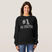 Männer 1 großer Bruder Nummer Eins Liebe Prima Fa Sweatshirt (Vorne ganz)