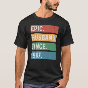 Männer 36 Jahr 36. Hochzeit Jahrestag - Epic Husba T-Shirt