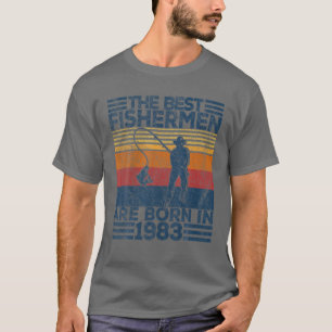 Männer 39 Jahre alt Fischer Angeln 39. Geburtstag T-Shirt