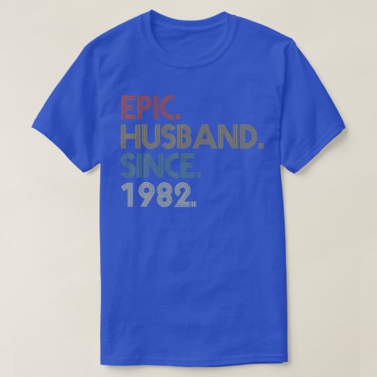 Männer 40 Shirts zum Hochzeitstag Epic Husband S (Design vorne)