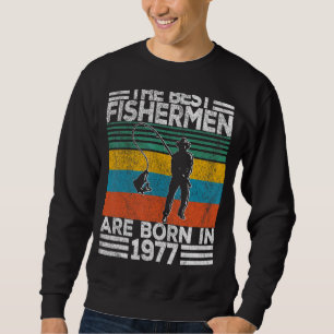 Männer 45 Jahre alt Fischer Fischen 45. Geburtstag Sweatshirt