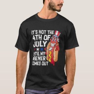Männer 4. Juli Hot Dog Dackel kommt aus Erwachsene T-Shirt