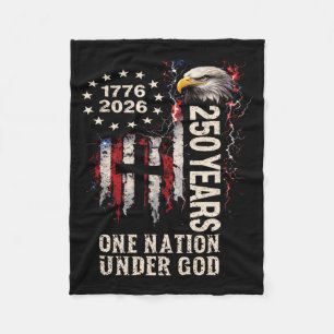 Männer 4. Juli Patriotisches christliches Flagge E Fleecedecke