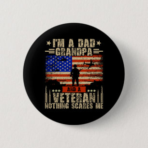 Männer 4. Juli _ USA-Flagge _ Ein Vater, Opa und e Button